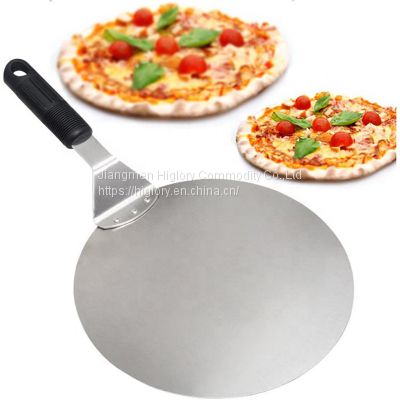 Factory Stainless Steel 430 Pizza Tools PP ABS Handle Pizza Plate 10/12 Inch Pizza Peel for Baking