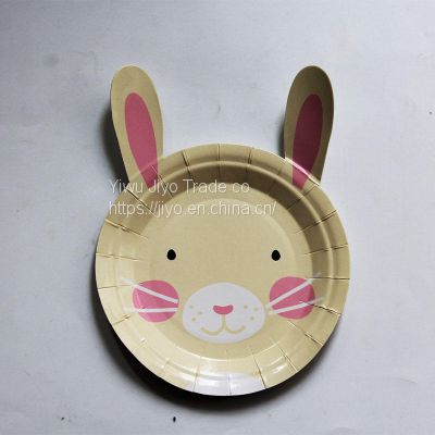 Custom Animal shape printed paper plate