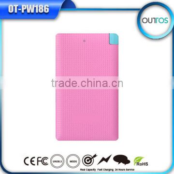 CE,ROHS Approved 4000mah Lithium Polymer battery good pack ultra thin credit card power bank
