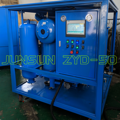 JUNSUN Series ZYD Thermal Vacuum Transformer Oil Purification (Oil Filtration & Treatment) Plant 3000/6000/9000 Liters/Hour