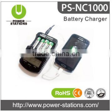 LCD display aa/aaa rohs battery charger