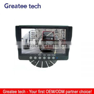 factory best 7 inch tft Car Rearview Monitor for vehicles 4-CH inputs