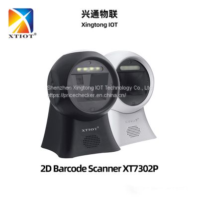 XT7302P 1D 2D Omnidirectional Desktop Barcode Scanner Pos QR Code Scanner Datamatrix 2D Omni Directional Barcode Scanner