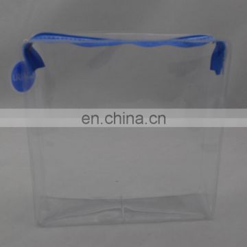 PVC clear toilet bag with zipper as cosmetic bag