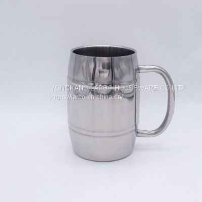 1000ml Stainless Steel Large Beer Mug With Handle Double Wall Insulation Wholesale Price China Manufacturer