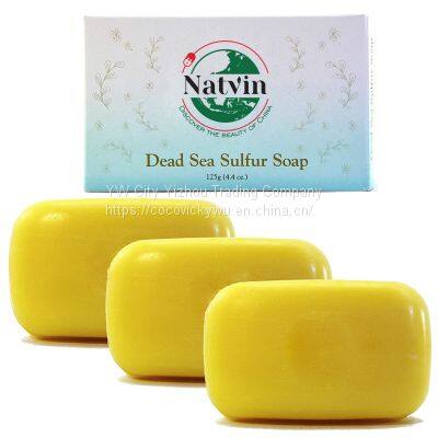 Wholesale Anti Bacterial Sulfur Bath Soap Medicated Body Wash Sulphur Soap
