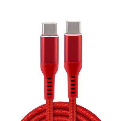 Nylon braided USB-C to USB-C 3A fast charging cable Type C charger for Apple Macbook Huawei P40