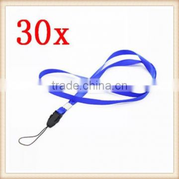 30x Blue Neck Strap Lanyard for MP3 Mobile Cell Phone Card Badge Camera New