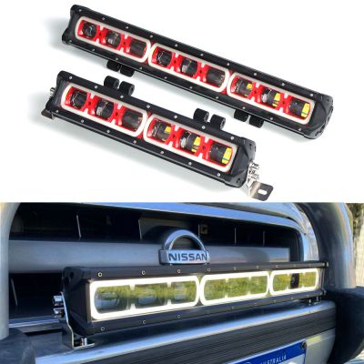 Super Bright 28 Inch 180W Off Road 6D Driving Beam Led Light Bar With Red Green Blue Amber White Daytime Running Light Optional