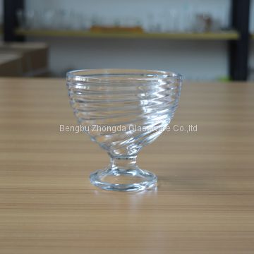 hot sale 200ml clear glass cream cup from China supplier
