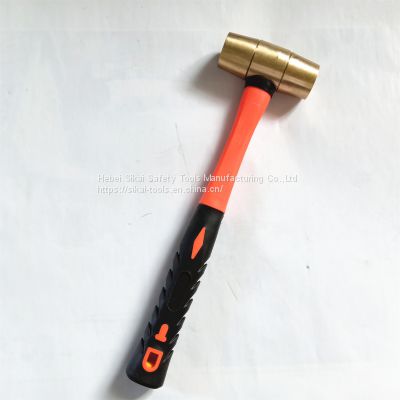 brass hammer mallet hammer with fiberglass  anti spark hand tools