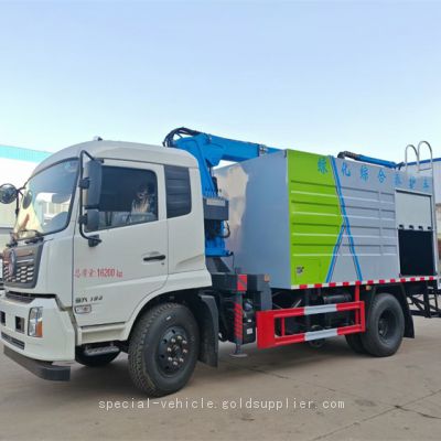 Dongfeng 4 * 2 tree branch crushing vehicle with mechanical telescopic trimming arm