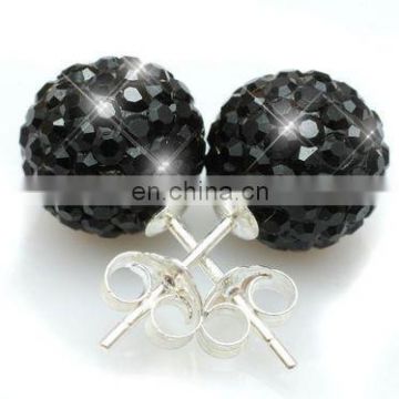 The latest design ladies party rhinestone stud earrings JE2418