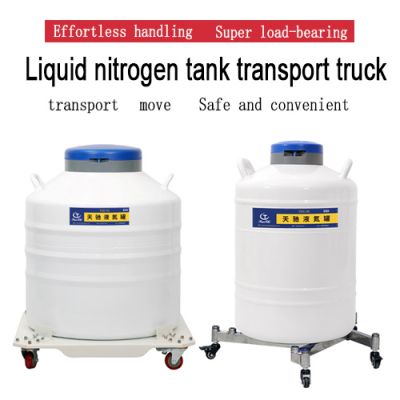 french saint horse Liquid Nitrogen Trolley KGSQ dewar flask liquid nitrogen container