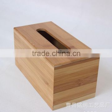 Wooden Tissue Packaging Box Crafts Facial Bamboo Tissue Box