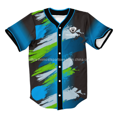 good quality polyester sublimated baseball jersey from the best supplier