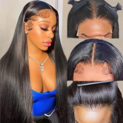 13x6 Transparent Swiss Hd Lace Frontal Wig 100% Raw Human Cuticle Aligned Hair Wig Glueless 13x4 Lace Front Wigs for Black Women