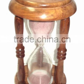 Wooden hourglass sand timer, 30 minute sand timer, 60 minute sand timer, large wood hourglass sand timer