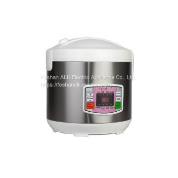 5L Stainless Steel Electric Rice Cooker with Voice Prompt and Braille