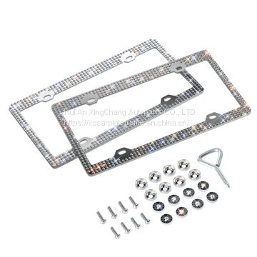 American license plate frame with drill   custom LOGO license plate frame   License plate frame price