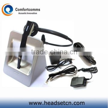 High quality noise cancelling call center desk phone and computer long range wireless headset CW-3000
