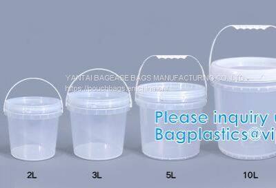 Plastic PP Bucket Various Colors Sizes Paint Bucket BARREL PLASTIC PAIL packaging bucket