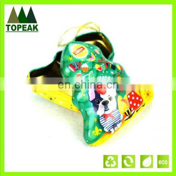 Hot sale 2016 Christmas tree design tin box for gift candy packing promotional gift tin can