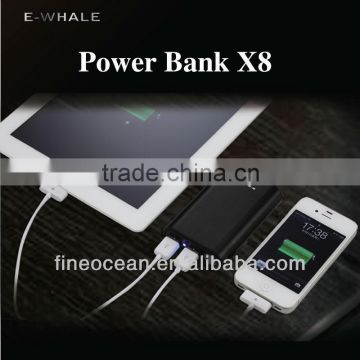 Portable Mobile Phone Chargers Power Bank 6000mah Brand e-whale For iPad iPhone Mobile Phone