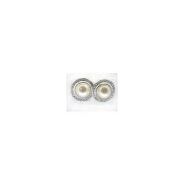 925 silver earring with fresh water pearl