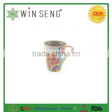 Porcelain tall mug cup with ring tableware