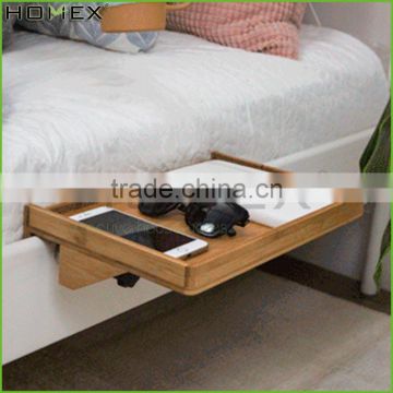 Bamboo bedside shelf for bunk bed floating bedside shelf Homex_BSCI Factory