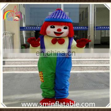 Classical clown mascot costume, plush fancy dress costume for adult