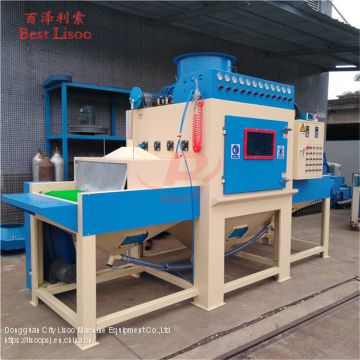 Automatic deburring machine for wood