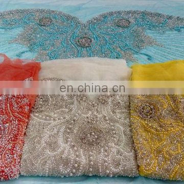 Hand Made Stone Blouse Lace Made In India Design NO.2017