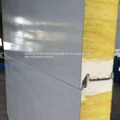 PU edge sealing glass wool sandwich panel for the roof and wall