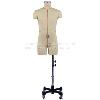 Junmei male dress form with leg mannequin CN size for sewing designer