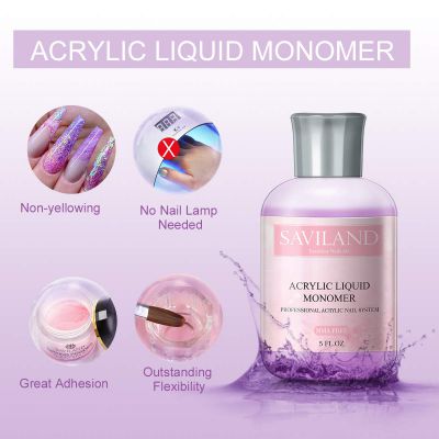 Diy Acrylic Nail Liquid Odorless Acrylic Liquid Air Dry