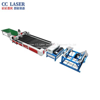 CC LASER CC-C Series 1500W Rolled Coil Steel Laser Cutting Machine with Auto Feeding