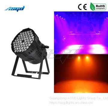 ASGD 54 RGBW 4in1 Aluminum Led Par Lighting  professional stage lighting performance lighting