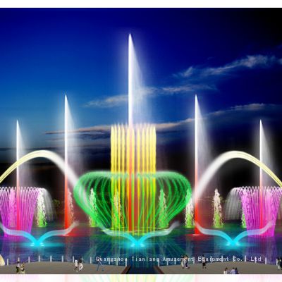 Music fountain Outdoor courtyard full set of equipment wave light spray spring water view stainless steel fountain small pool fountain