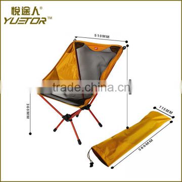 Popular Outdoor Fishing Camping Portable Folding Chair Lightweight Aluminum Alloy Chair made in china