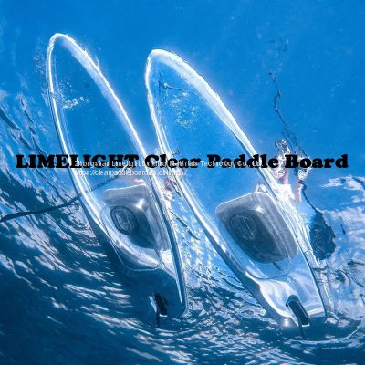 Clear SUP, transparent paddle board, transparent SUP, clear paddle board, clear window SUP, transparent clear SUP board, crystal clear SUP paddle board