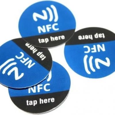 Programmable RFID NFC Epoxy Tag Anti-metal NFC Epoxy Tag Sticker for Social Media