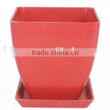 Green technology Reasonable price Trad bamboo fiber flower pot