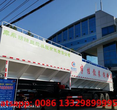 high quality and good price CLW brand 66CBM bulk feed container semitrailer for sale