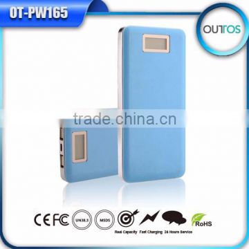 China Market Of Electronic Dual USB High Capacity Power Bank 12000mah With LCD Display
