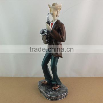 Guo hao 2015 hot sale wholesale resin musician resin figure , custom musician statues