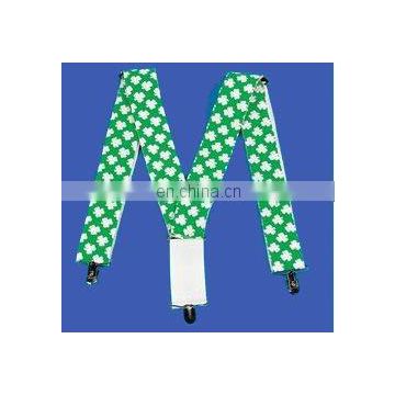 New St. Patricks Day Shamrock suspenders irish party attire