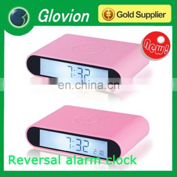 Novelty Reversal manual alarm clock alarm clock led alarm clock