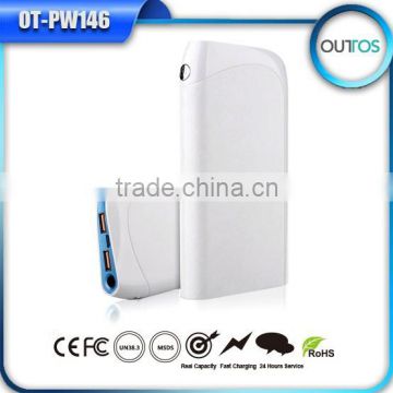 Novelties 2015 Unique Design Most Powerful Power Bank USB Charge Bank with 17600mah